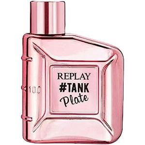 Replay - #Tank Plate For Woman Eau De Toilette - Profumo Donna Dolce e Avvolgente dal Carattere Seducente e Magnetico, Fragranza olfattiva Chypre-Floreale. Flacone da 100 ML