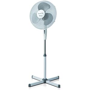 Ariete 845 Freshair Ventilatore a Piantana, 3 velocità, Elica a 3 Pale, Funzione Oscillazione e Inclinazione, 45 W, Plastica, Bianco