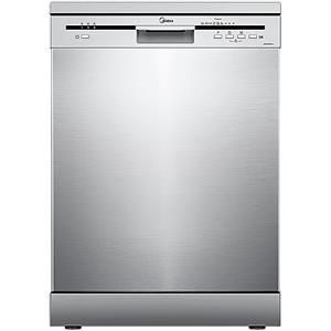 Midea MFD60S121X-IT Lavastoviglie Libera Installazione con 12 coperti, 6 Programmi, Partenza Ritardata, Funzione di Mezzo Carico, 60 cm - Inox