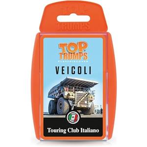 Touring Top Trumps Giochi di Carte Touring Club Italiano Veicoli Italia - Carte da Gioco con Trivia - Gioco per 2 o Più Giocatori - Età 6+ - Perfetto per i Fan delle Grandi Macchine