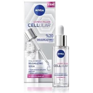 NIVEA Cellular Expert Filler, siero ialuronico assorbente, 30 ml, facile e veloce assorbimento, siero antirughe non adesivo, con 20% di idra elisir