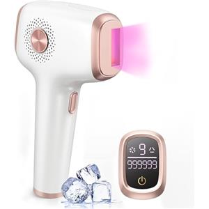 INNZA Epilatore Luce Pulsata di Ghiaccio a Casa 999.999 Flash Laser Indolore 9 Energia Livelli Depilatore Luce Pulsata per Viso,Corpo,Schiena,Gambe,Linea