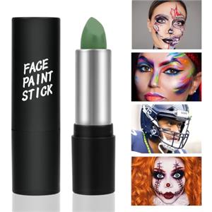 LOPHE Body Paint Stick, Pittura Viso, Face Painting Lavabili Sicuro e Non Tossico, Body Painting Trucchi Truccabimbi per Halloween, Carnevale, Cosplay, festa, Militare(Verde)