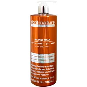 abril et nature - Nature Plex, STOP Rottura - Maschera Professionale per Capelli Danneggiati o Trattati Chimicamente - Previene, Protegge e Ripara - Prima e Dopo i Trattamenti Tecnici - 1000 ml