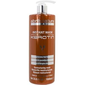 abril et nature - Maschera Capillare alla Cheratina Ultra Veloce - Nutre, Rinforza e Rigenera la Fibra Capillare - Ripara Capelli Danneggiati e Fragili - Aspetto Liscio e Brillante - 1000 ml