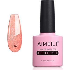 AIMEILI Smalto Semipermanente per Unghie Manicure in Gel UV LED Soak Off - Durabilità & Facile da Usare Nail Art Gel Polish (562) 10ml