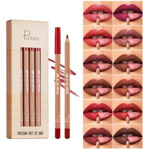 Sitovely 12PCS Matita contorno labbra,Lip Liner Pencil, Penna contorno labbra a lunga tenuta, Formula cremosa e anti-sbavature, Set regalo rossetto opaco dalla consistenza morbida (B, M)