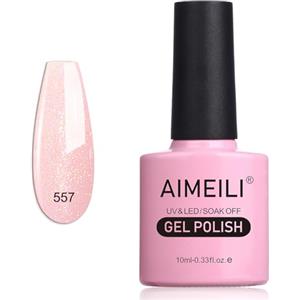 AIMEILI Smalto Semipermanente per Unghie Manicure in Gel UV LED Soak Off - Durabilità & Facile da Usare Nail Art Gel Polish (557) 10ml