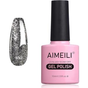 AIMEILI Smalto Semipermanente in Gel UV LED Smalto per Unghie Kit Smalti Semipermanenti Soak off Gel Colori per Manicure - Flash di Esplosione Autunnale e Invernale (650) 10ml