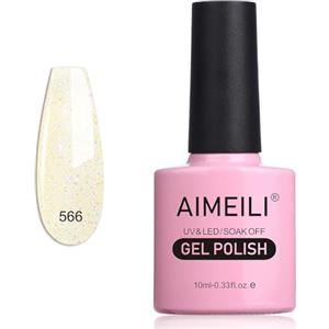 AIMEILI Smalto Semipermanente per Unghie Manicure in Gel UV LED Soak Off - Durabilità & Facile da Usare Nail Art Gel Polish (566) 10ml