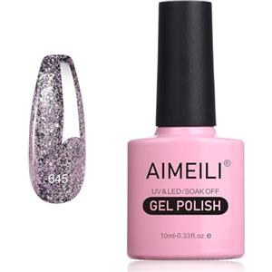 AIMEILI Smalto Semipermanente in Gel UV LED Smalto per Unghie Kit Smalti Semipermanenti Soak off Gel Colori per Manicure - Flash di Esplosione Autunnale e Invernale (645) 10ml