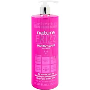 abril et nature - Nature Frizz Maschera Capillare - Per Capelli Crespi - Idrata e Mantiene i Capelli Lisci - Capelli Più Morbidi e Lucenti - Trattamento Professionale - Anti-Crespo - 1000 ml