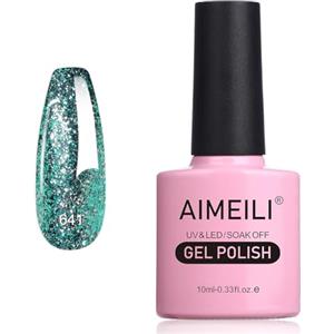 AIMEILI Smalto Semipermanente in Gel UV LED Smalto per Unghie Kit Smalti Semipermanenti Soak off Gel Colori per Manicure - Flash di Esplosione Autunnale e Invernale (641) 10ml