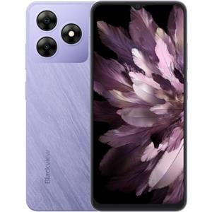 Blackview Wave 8 4G Android 14 Smartphone Libero, 12GB+256GB (SD Esterna 2TB), 6,56'' HD+(Modalità Comfort per Gli Occhi), 13MP+8MP, Telefono Cellulare Dual SIM, Altoparlante Smart-K Box, GPS Viola