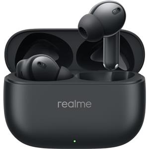 realme Cuffie Bluetooth 5.4 T310, Cuffie wireless, Cancellazione ibrida del rumore a 46 dB, Driver per bassi dinamici da 12,4 mm, 40 ore di riproduzione totale, Resistenza all'acqua IPX5, Nero