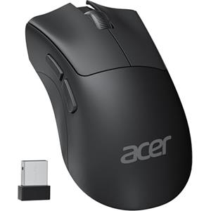 acer Mouse Wireless, Mouse Wireless ergonomico per computer, 1200 DPI, 2,4 GHz ricevitore USB A, 5 pulsanti Mouse USB, compatibile per PC, laptop, desktop