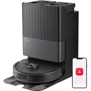 roborock Qrevo Master Robot Aspirapolvere con Funzione Mopping&Mop Sollevabile, Design FlexiArm, Potenza di Aspirazione HyperForce® di 10.000 Pa, Assistente Vocale Intelligente 