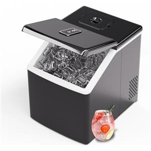 KLARSTEIN - Macchina del Ghiaccio, Acciaio Inox, 13kg/24 Ore, Pannello Touchscreen, Basso Consumo, R600a, Ideale per Casa/Feste/Party in Giardino