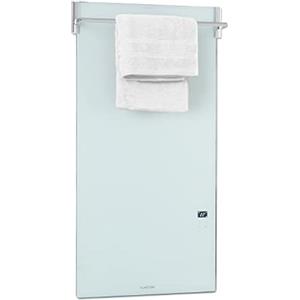 Klarstein Smart Stufa Elettrica Basso Consumo, Termoconvettore a Parete 850W Termosifone Elettrico, Riscaldamento Elettrico, Pannello Radiante Infrarossi, Lampada Riscaldante, WiFi/App, IP24 No CO2