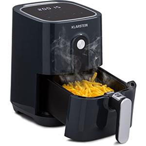 Klarstein Friggitrice ad Aria, Air Fryer 1400W, Friggitrice ad Aria Calda, Forno ad Aria con Pannello Touch, Friggitrice Elettrica 8 Programmi, Temperatura Regolabile, Timer, Friggitrice Aria 2.8L