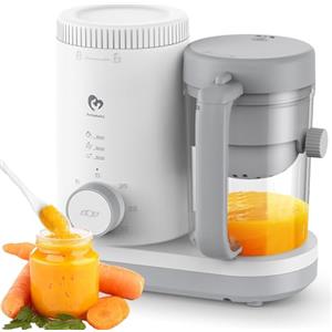 Bellababy Cuocipappa Mixer Multifunzione Omogeneizzatore Cuoci Pappa per Neonati con Cestello per Vapore Reversibile,Funzionamento Semplice con un Solo Pulsante Baby Food Precessor