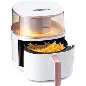 Klarstein Friggitrice ad Aria, Air Fryer 1500W, Friggitrice ad Aria Calda, Forno ad Aria, Friggitrice Elettrica 16 Programmi, Timer, Selezione della Temperatura, Controlli Touch, Friggitrice Aria 7.5L