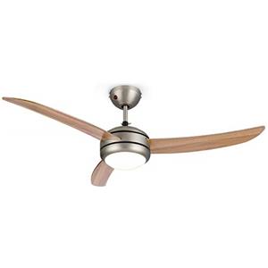 KLARSTEIN El Paso - Ventilatore da Soffitto, 2in1: Ventilatore e Lampadario, Diametro: 52