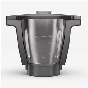 Klarstein Vaso in Ceramica per Robot da Cucina Elettrico, Macina Carne e Grattugia Elettrica Professionale, Frullatore, Mixer 4 in 1 da 1700W, Grande Vaso in Ceramica da 4.7 L per Mixer e Tritatutto