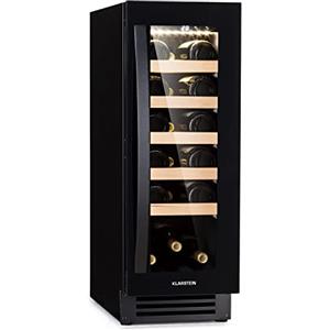 KLARSTEIN Vinovilla Cantinetta Vino da Incasso, Cantina Vino Refrigerata a Zona Singola per Prosecco e Bottiglie di Birra con Touch Pad, Frigo Vino per Esterno/Interno, 5-20°C, 50L, 20 Bottiglie