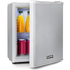 KLARSTEIN Frigo Portatile da Camera, Frigorifero Piccolo da Ufficio, Mini Bar con LED, Ripiani Rimovibili, per Campeggio e Skin Care 5-15°C, 23L