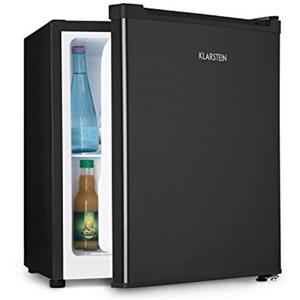 KLARSTEIN Snoopy ECO - Minifrigo con Congelatore, Mini Frigorifero, Capacità 46L, Congelatore 4 L, Rumorosità 41 dB, Classe Energetica E, Nero