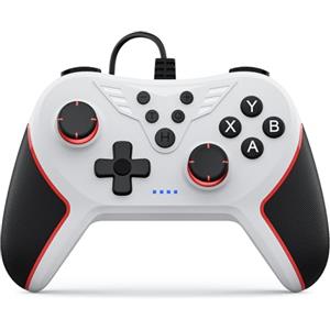 RivalPlay Controller PC con 2 Pulsanti di Mappatura, Cablato Gamepad Joystick Compatibile per Win (7/8/8.1/10/11) con Vibrazione Regolabile, Plug And Play