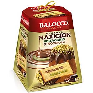 Balocco PANDORO BALOCCO 800gr PANDORO MAXICIOK PISTACCHIO E NOCCIOLA CIOCCOLATO FONDENTE