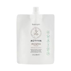 Kemon - Actyva Disciplina Mask, Maschera Nutriente e Disciplinante per Capelli Crespi, con Acido Ialuronico e Olio di Mandorle - Travel Size 100 ml