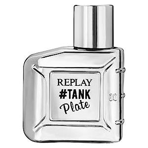 Replay - #TANK Plate for Him Eau de Toilette - Profumo uomo dal carattere Giovane, Fresco e dal tono Frizzante, Fragranza Legnosa - Speziata. Flacone da 30 Ml