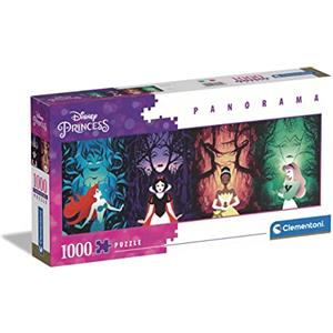 Clementoni - 39722 - Panorama Puzzle - Disney Princess - 1000 Pezzi - Puzzle Adulti, Puzzle Panoramico, Made In Italy