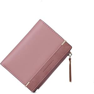 CHAOFANXI Portafoglio Donna Borsetta Portamonete Sottile Pochette Piccolo Portafogli in Pelle Sintetica,Rosa