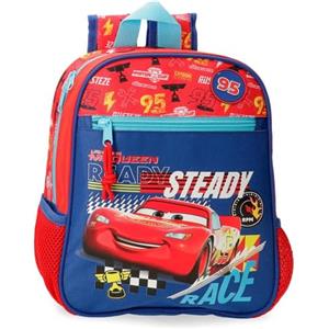 Disney Joumma Cars Lets Race Zaino, Zaino Scuola, Realizzato in Poliestere, Tasche e Scomparti, Spalline larghe e regolabili., rosso, Zaino prescolare