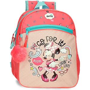 Disney Minnie Lovin Life Zaino Scuola Multicolore 27 x 33 x 11 cm Microfibra 9,8 L, multicolore, Zaino scuola