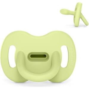 Suavinex, Ciuccio Tutto in Silicone, per Bambini 6/18 Mesi e Neonati, Ciuccio con Tettarella Fisiologica Sx Pro, Super Morbido e Flessibile, Ideale per Dormire, Color Essence, Lime