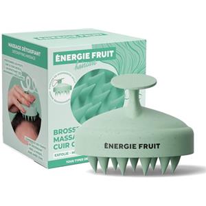 ENERGIE FRUIT - Spazzola massaggiante in pelle capelu - Accessorio per capelli spazzola morbida - Scrub esfoliazione e stimolazione cresce pelle capelu - Elimina residui bianchi e forfora