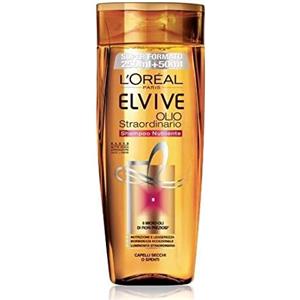 L'OREAL Elvive Olio Straordinario Shampoo Nutriente 400ml per Capelli Secchi - Nutrizione Intensa e Luminosità