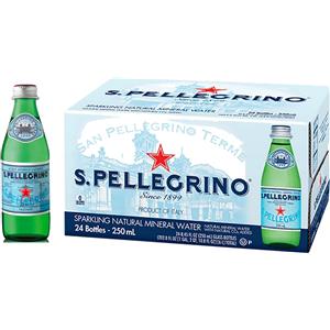 San Pellegrino Acqua Minerale Frizzante 25 cl - Confezione da 24 Bottiglie in Vetro