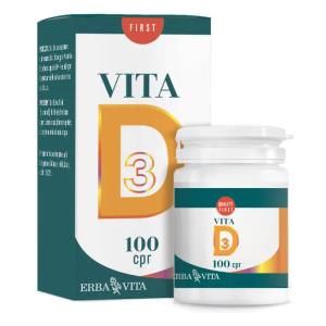 Erba Vita - Vita D Integratore Alimentare Sistema Immunitario Confezione 100 Compresse