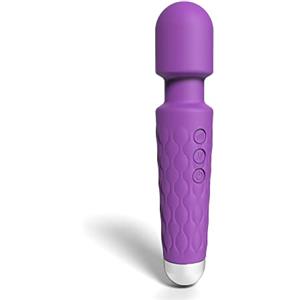 Loving Joy Vibrators Vibratore a bacchetta a 20 funzioni, Massaggiatori portatili elettrici potenti, Vibratori a bacchetta, Vibratore a bacchetta, Massaggiatore elettrico, Viola