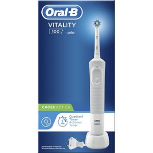 ORAL-B SPAZZOLINO ELETTRICO RICARICABILE VITALITY 100 CROSS ACTION 4 ZONEN TIMER