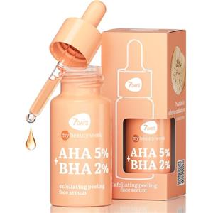 7Days Siero Viso Peeling AHA BHA con Acido Salicilico e Glicolico, Esfoliante e Anti-imperfezioni, Anti-età, per Punti Neri, Pelle Luminosa e Liscia