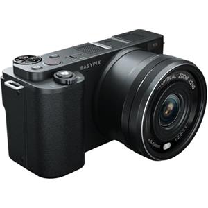 Easypix PowerPro VX6430, telecamera di sistema compatta con WiFi, zoom ottico 10x, risoluzione fino a 64 MP, display da 2,8, connettore microfono