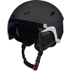 CMP, Casco da sci per bambini Wj-2 con visiera, Nero, S