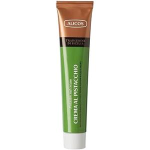 Alicos Crema di pistacchio spalmabile | Senza glutine, Senza lattosio, Vegana | Alicos, Sicilia | Tubetto da 100g